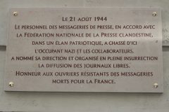 A la mémoire du personnel des Messageries mort pour la France