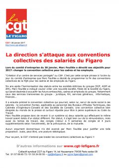La direction s’attaque aux conventions collectives des salariés du Figaro