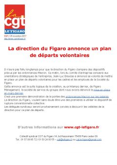 La direction du Figaro annonce un plan de départs volontaires