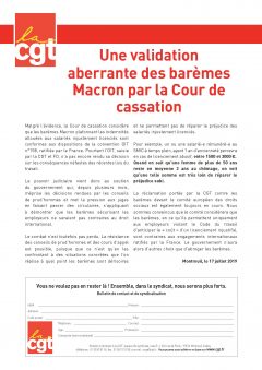Validation des barèmes Macron concernant les Prud’hommes par la cour de Cassation