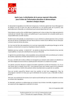 La distribution de la presse nationale reprend à Marseille